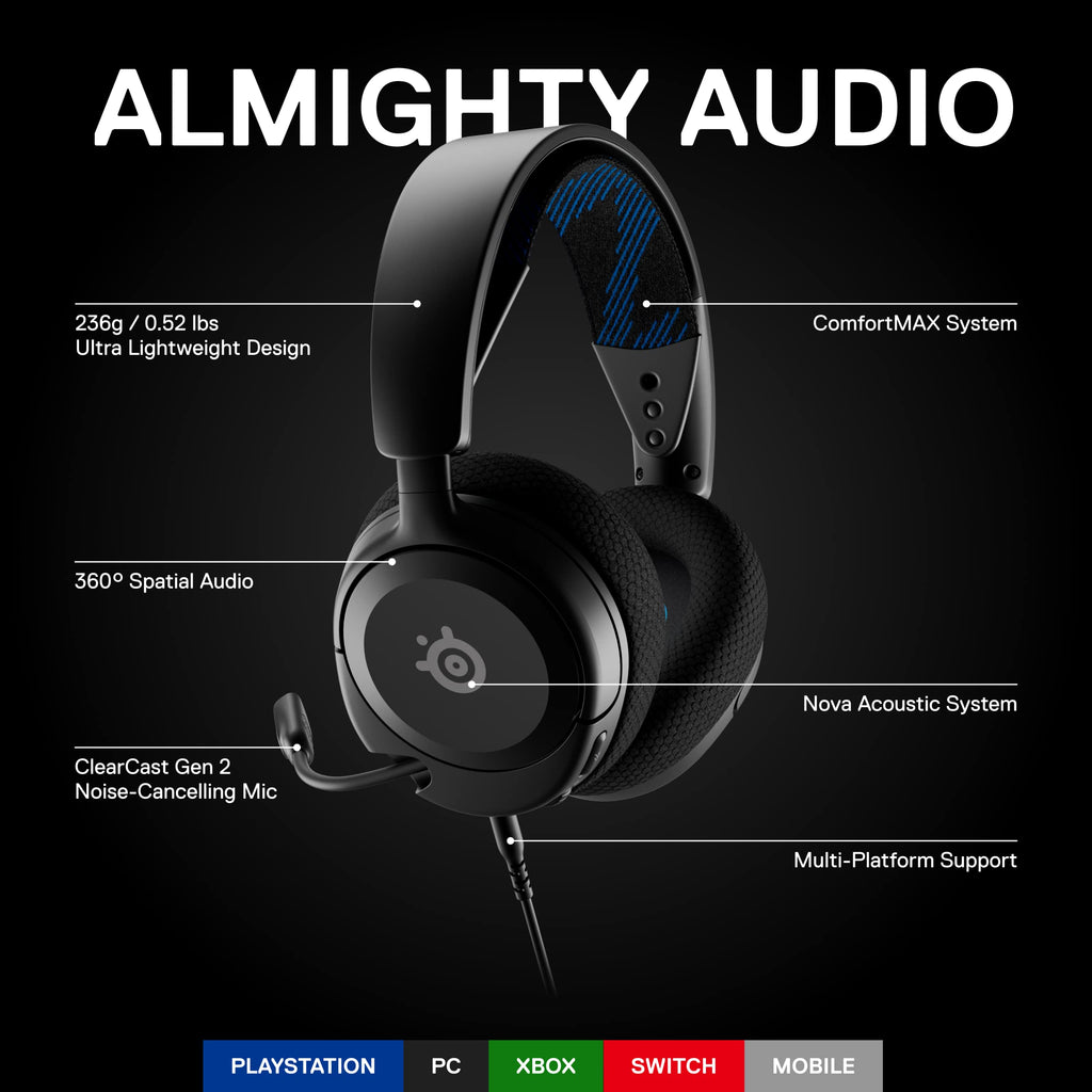SteelSeries Arctis Nova 1P Multi-System Gaming Headset
