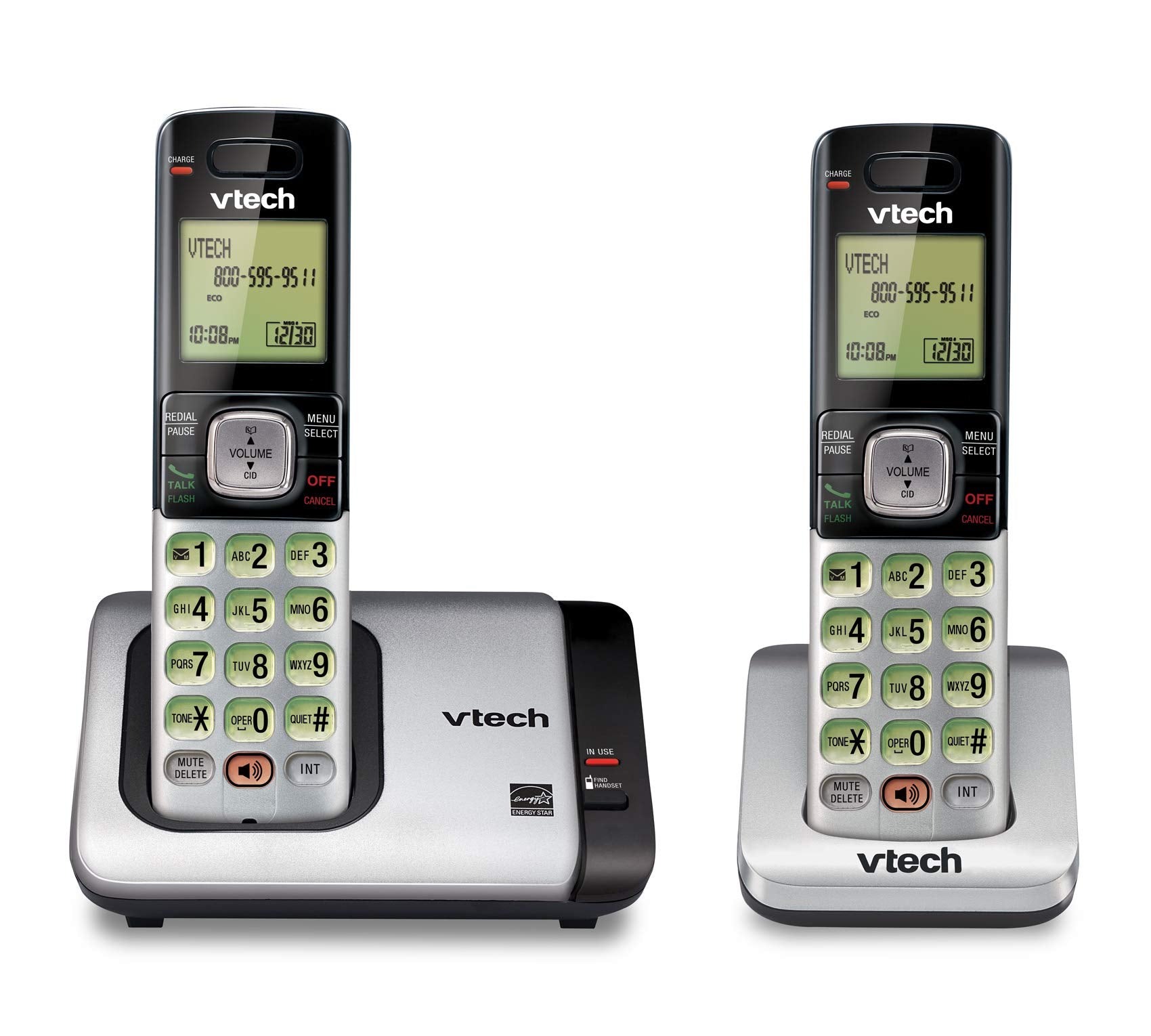 VTech CS6719-16 DECT 6.0 Phone with Caller ID/Call Waiting, 1 Cordless Handset, Red