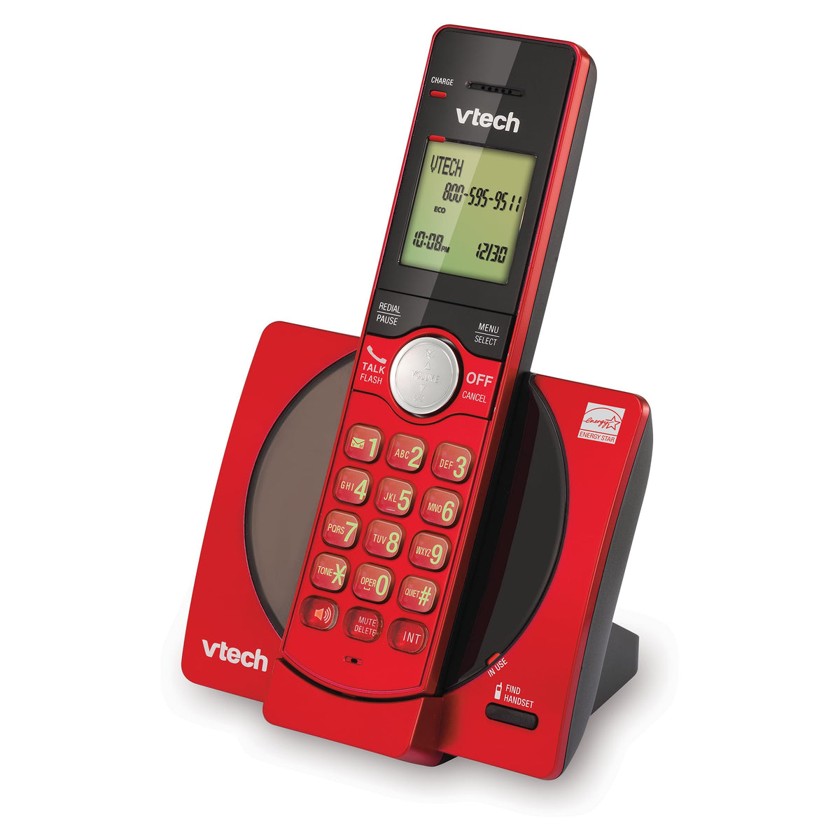 VTech CS6919-16 DECT 6.0 Cordless Phone, Red