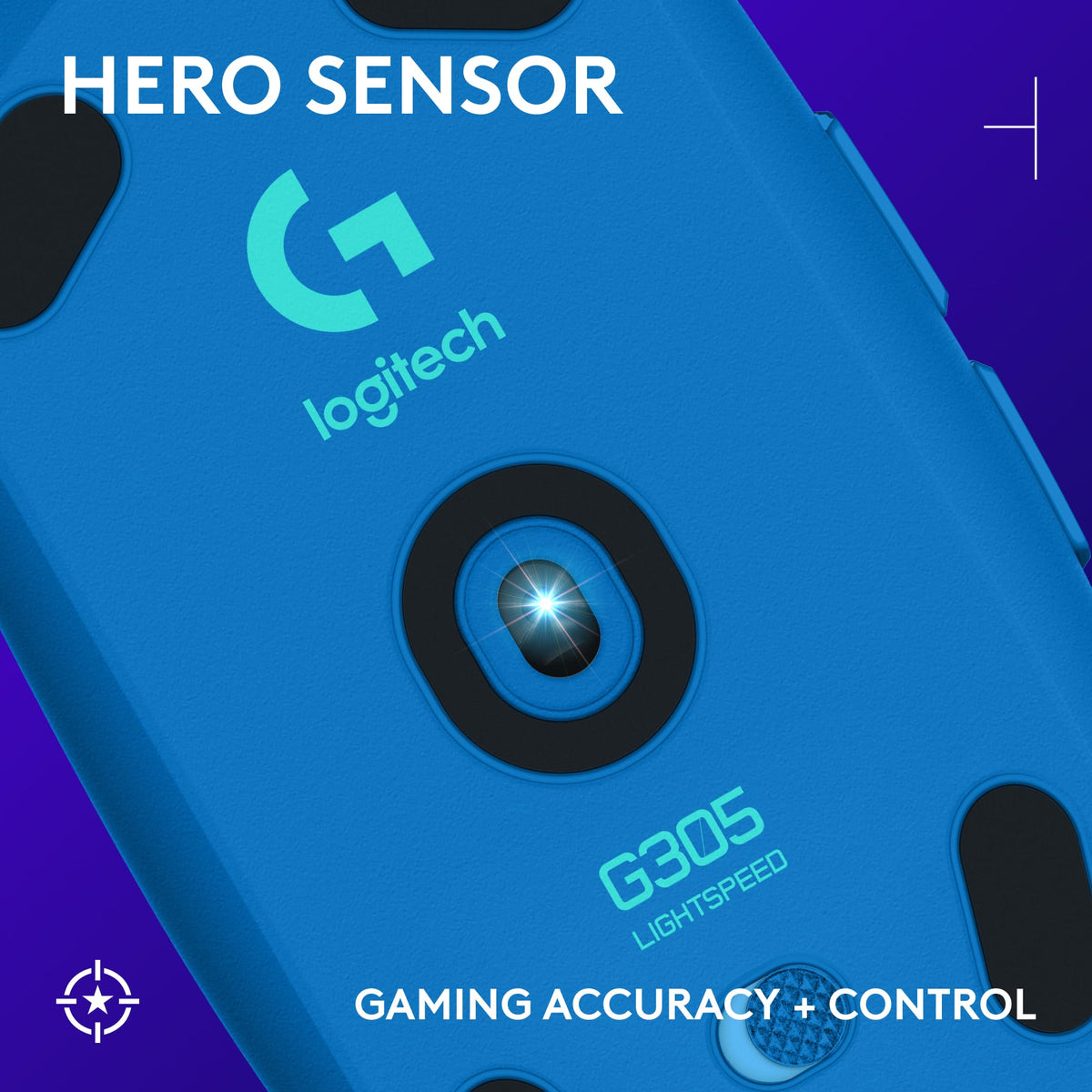 Logitech G305 Lightspeed Wireless Gaming Mouse, Hero Sensor