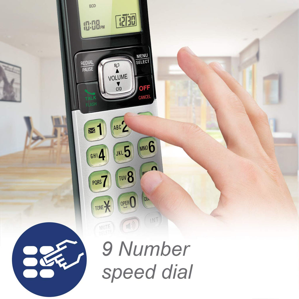 VTech CS6719-16 DECT 6.0 Phone with Caller ID/Call Waiting, 1 Cordless Handset, Red