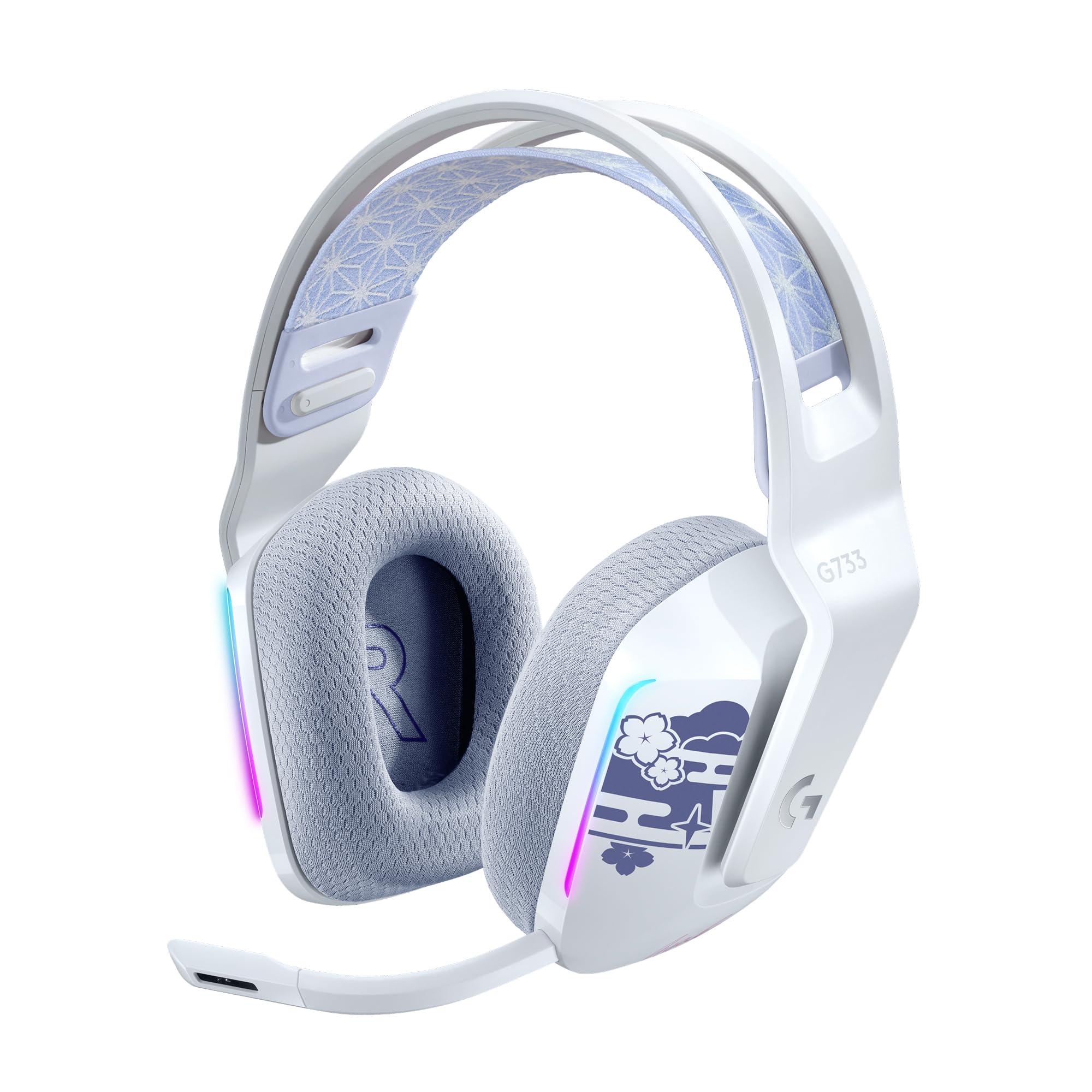 Logitech G733 Lightspeed Wireless Gaming Headset, Suspension Headband