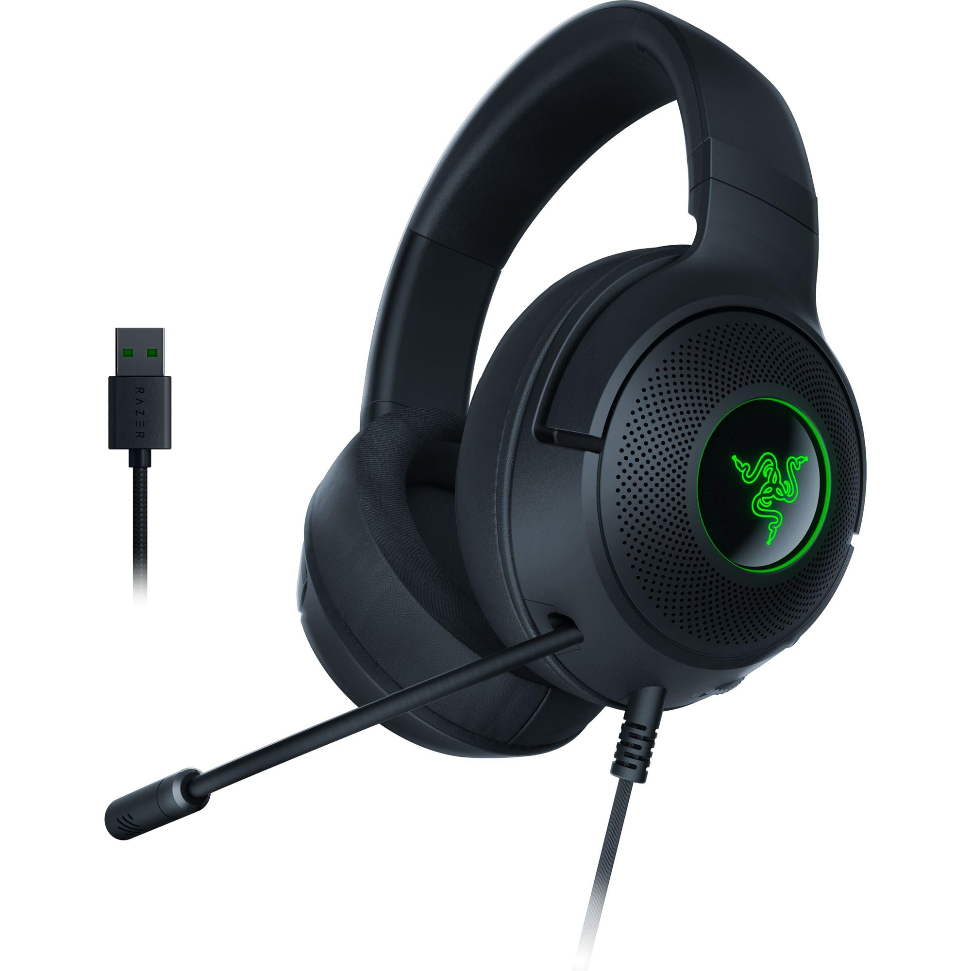 Razer Kraken V3 X Wired USB Gaming Headset: Lightweight Build