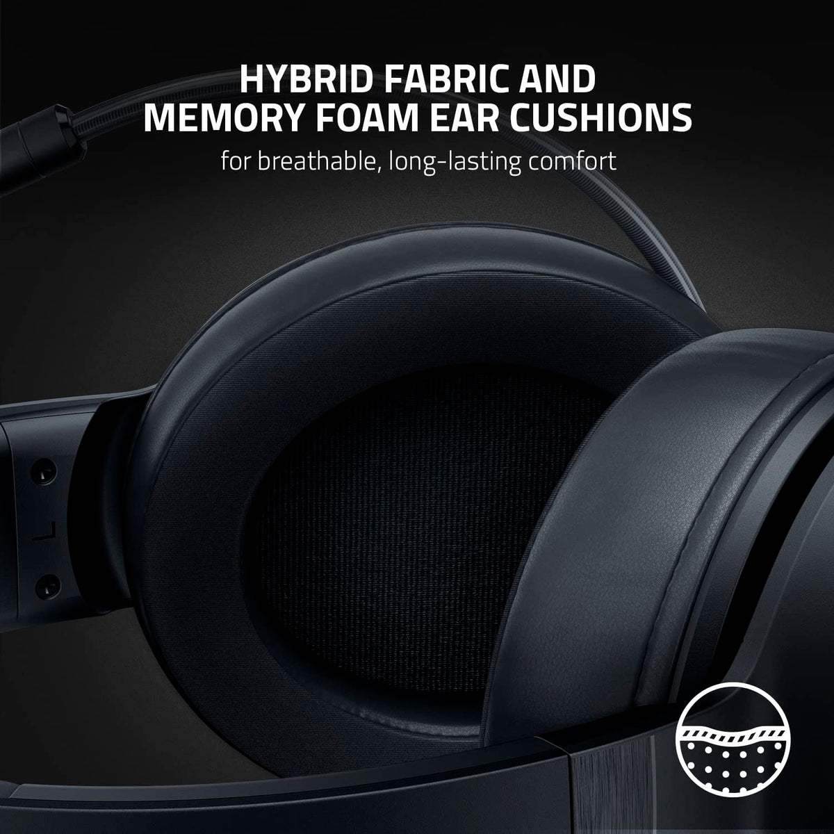 Razer Kraken V3 X Wired USB Gaming Headset: Lightweight Build