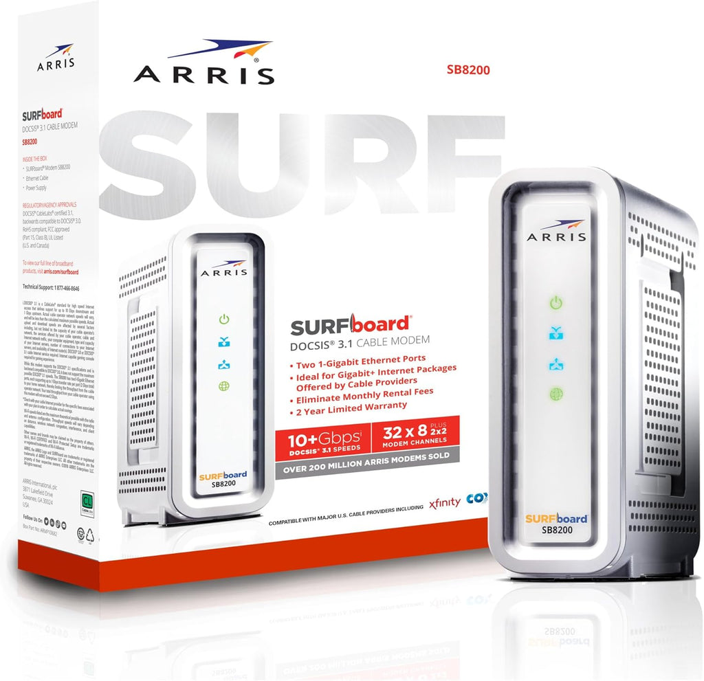 ARRIS (SB8200-RB) - Cable Modem - Fast DOCSIS 3.1