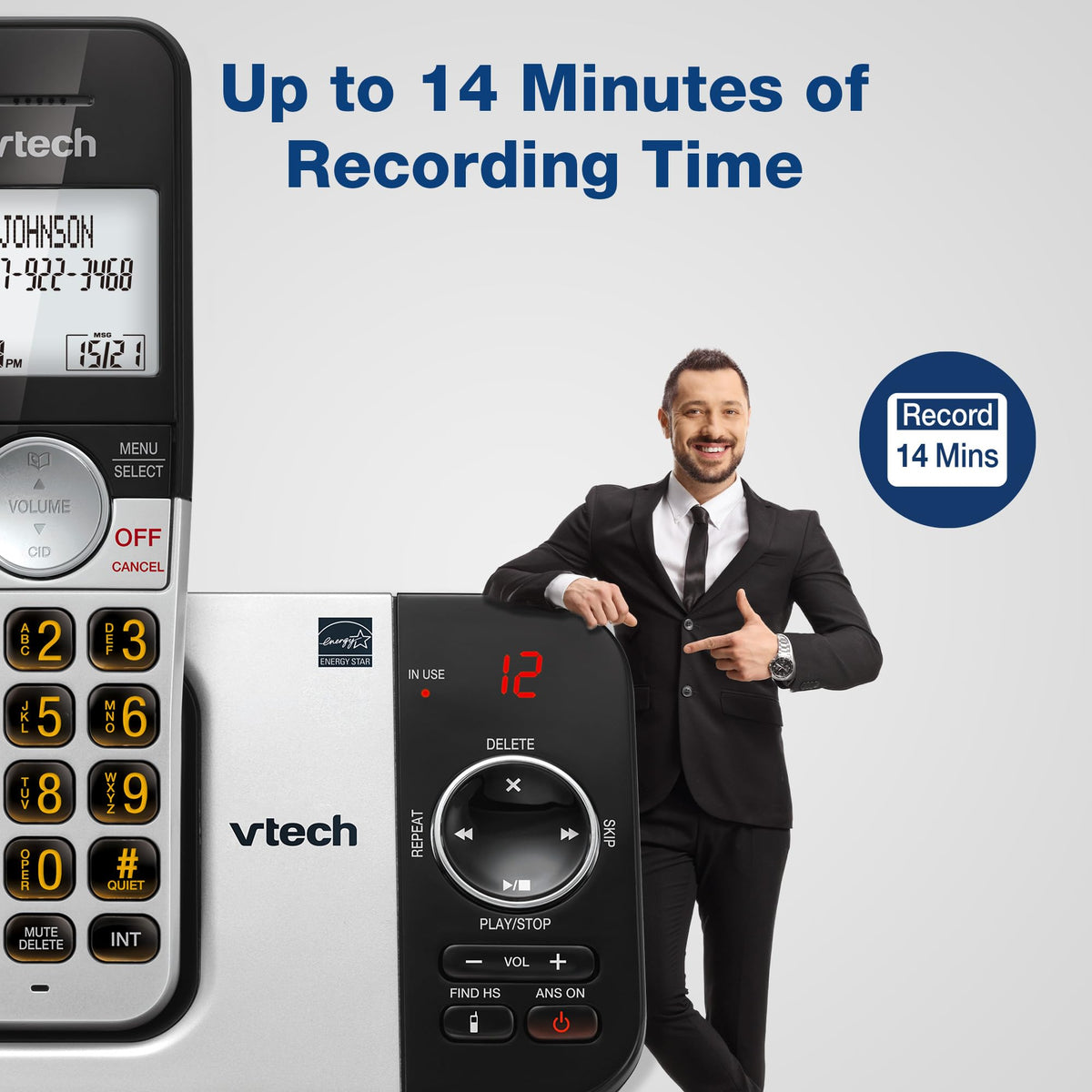 VTech VG232 Cordless Phone with Answering Machine