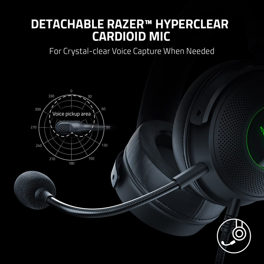 Razer Kraken V3 X Wired USB Gaming Headset: Lightweight Build
