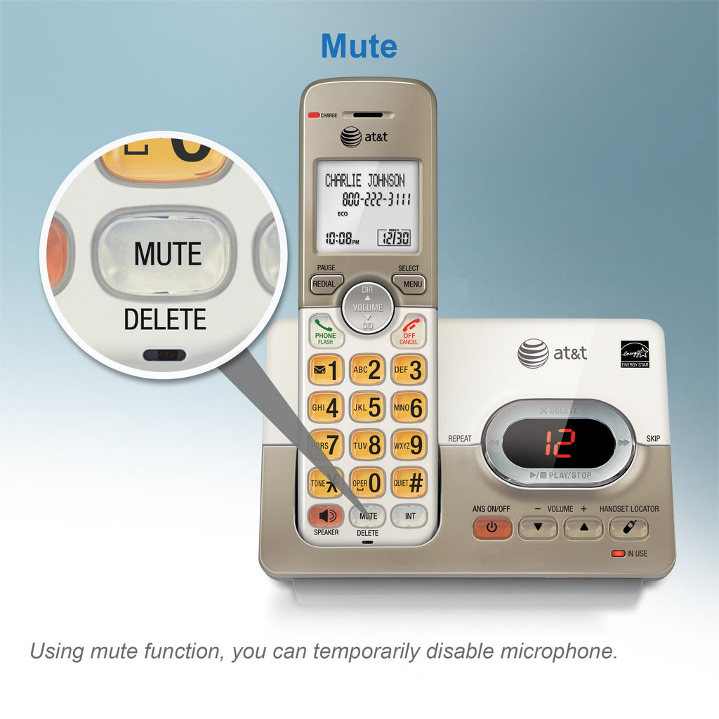 AT&T EL51203 DECT 6.0 2-Handset Cordless Phone
