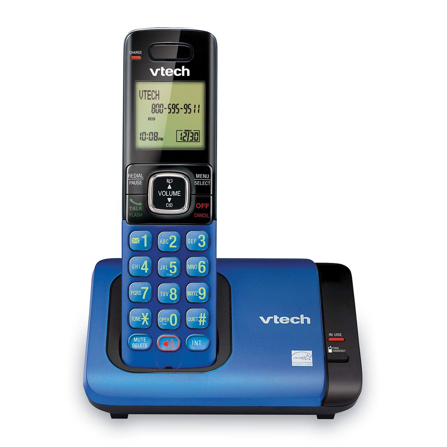 VTech CS6719-16 DECT 6.0 Phone with Caller ID/Call Waiting, 1 Cordless Handset, Red