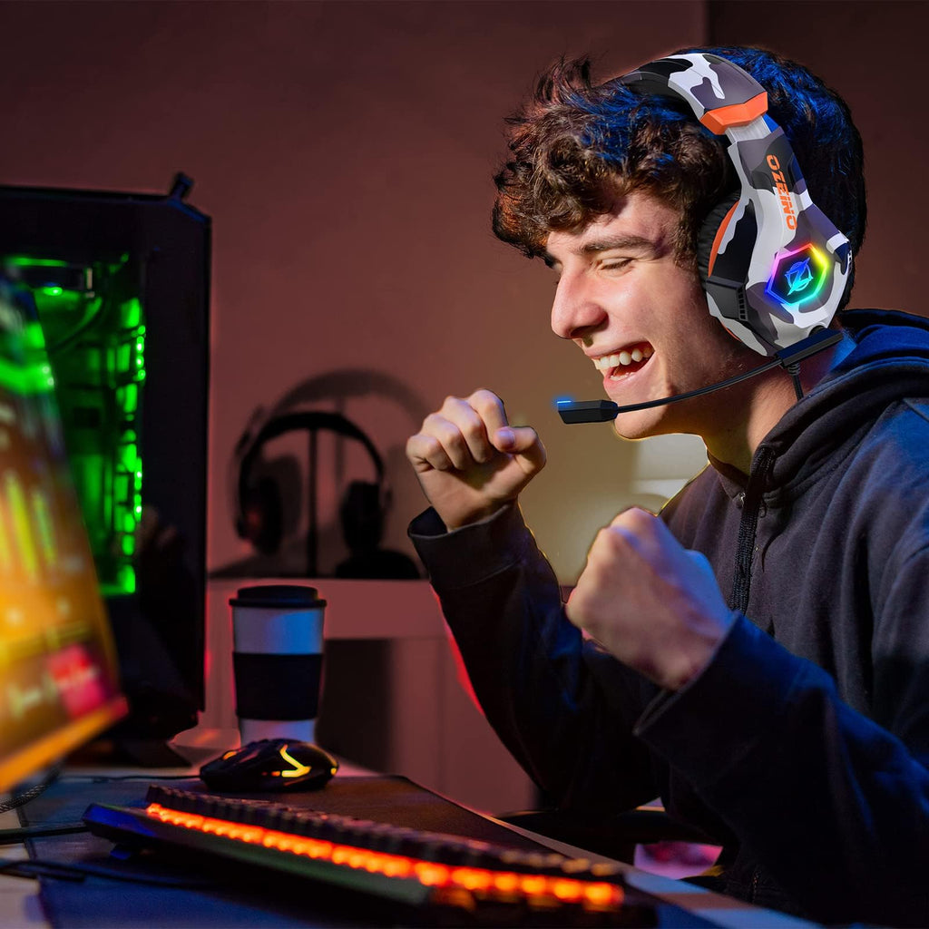 Ozeino Gaming Headset for PC, Ps4, Ps5, Xbox Headset with 7.1 Surround Sound