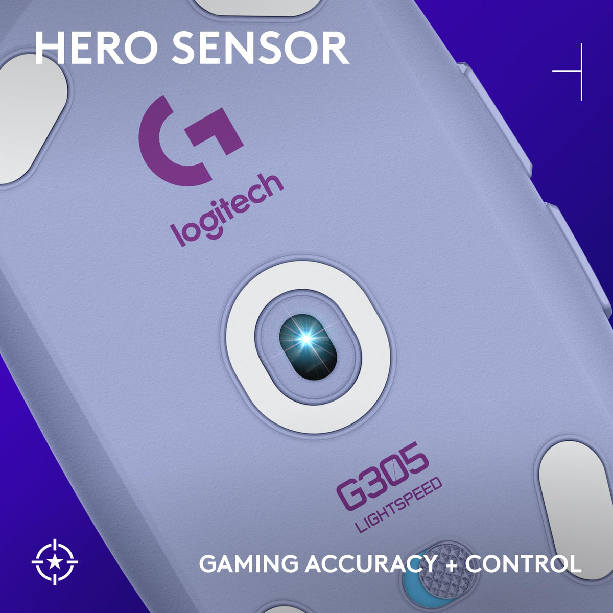 Logitech G305 Lightspeed Wireless Gaming Mouse, Hero Sensor