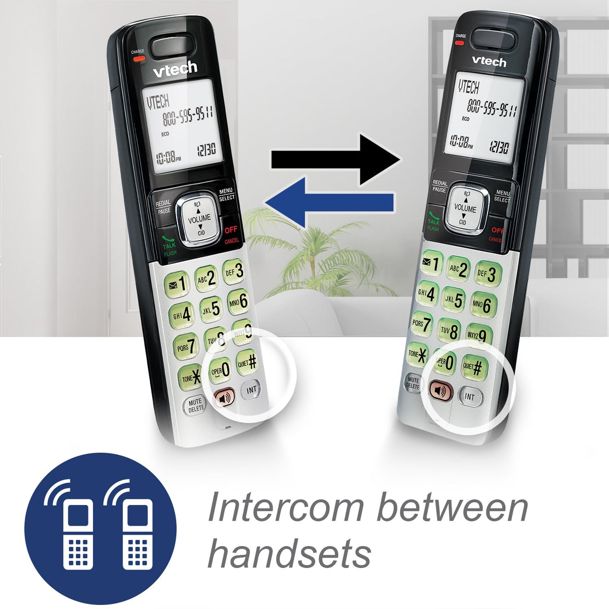 VTech CS6719-16 DECT 6.0 Phone with Caller ID/Call Waiting, 1 Cordless Handset, Red