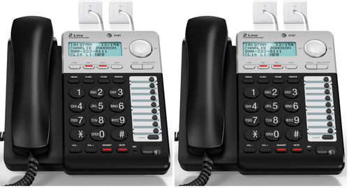 AT&T ML17929 2-Line Corded Telephone, Black