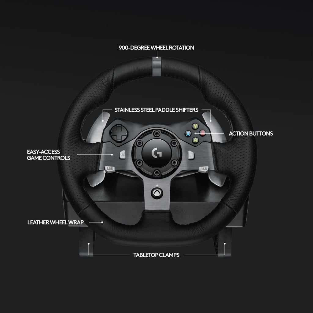 Logitech G920 Driving Force Racing Wheel and Floor Pedals