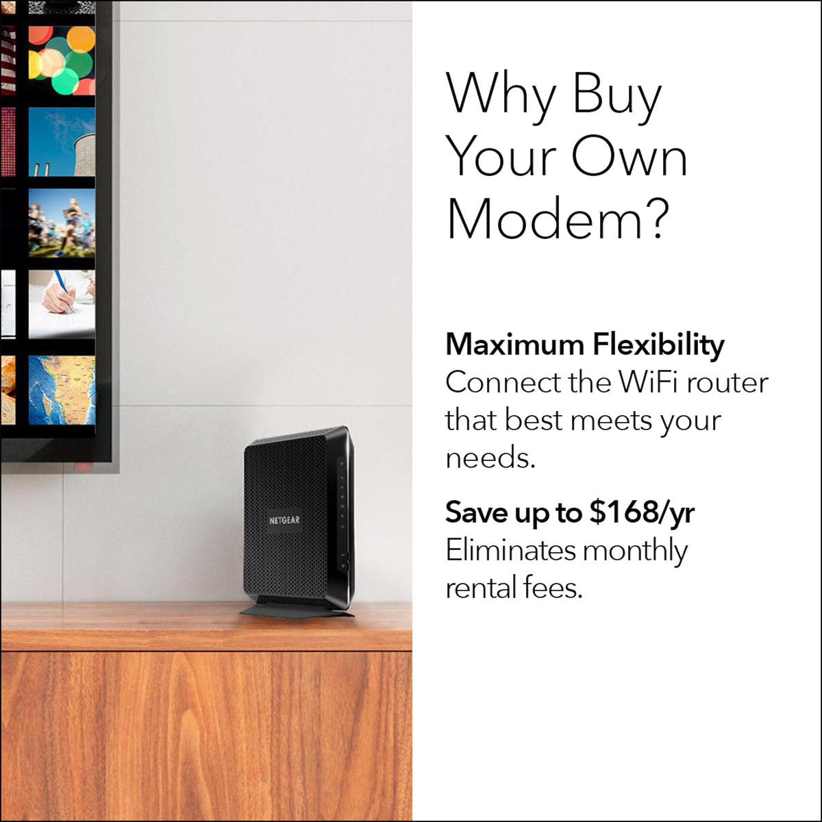 NETGEAR Nighthawk Cable Modem and WiFi 5 Router Combo C7000