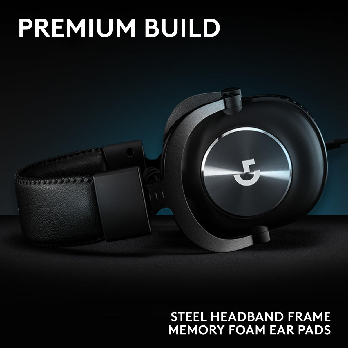 Logitech G Pro X Wired Gaming Headset: Blue VO!CE Detachable Boom Mic