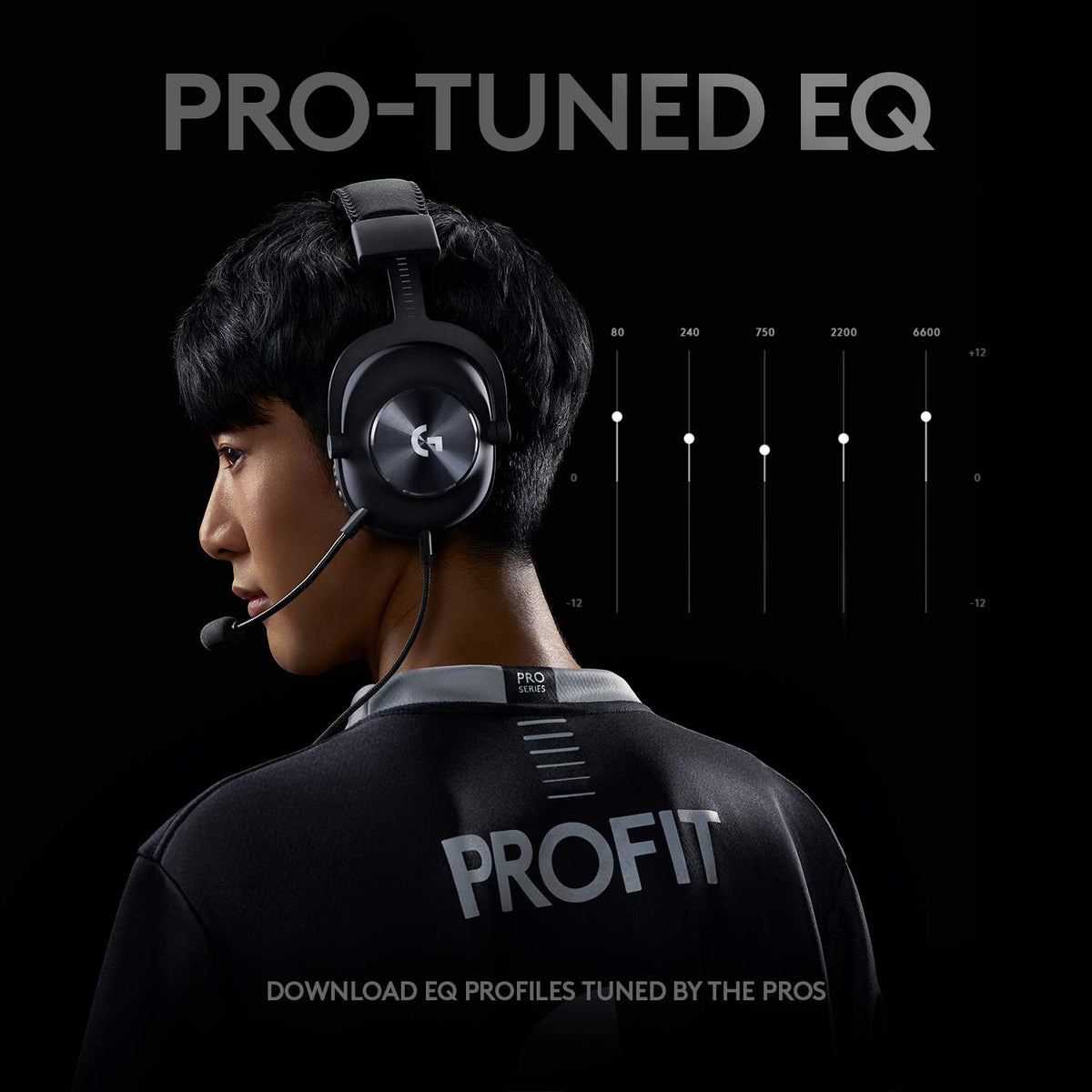 Logitech G Pro X Wired Gaming Headset: Blue VO!CE Detachable Boom Mic