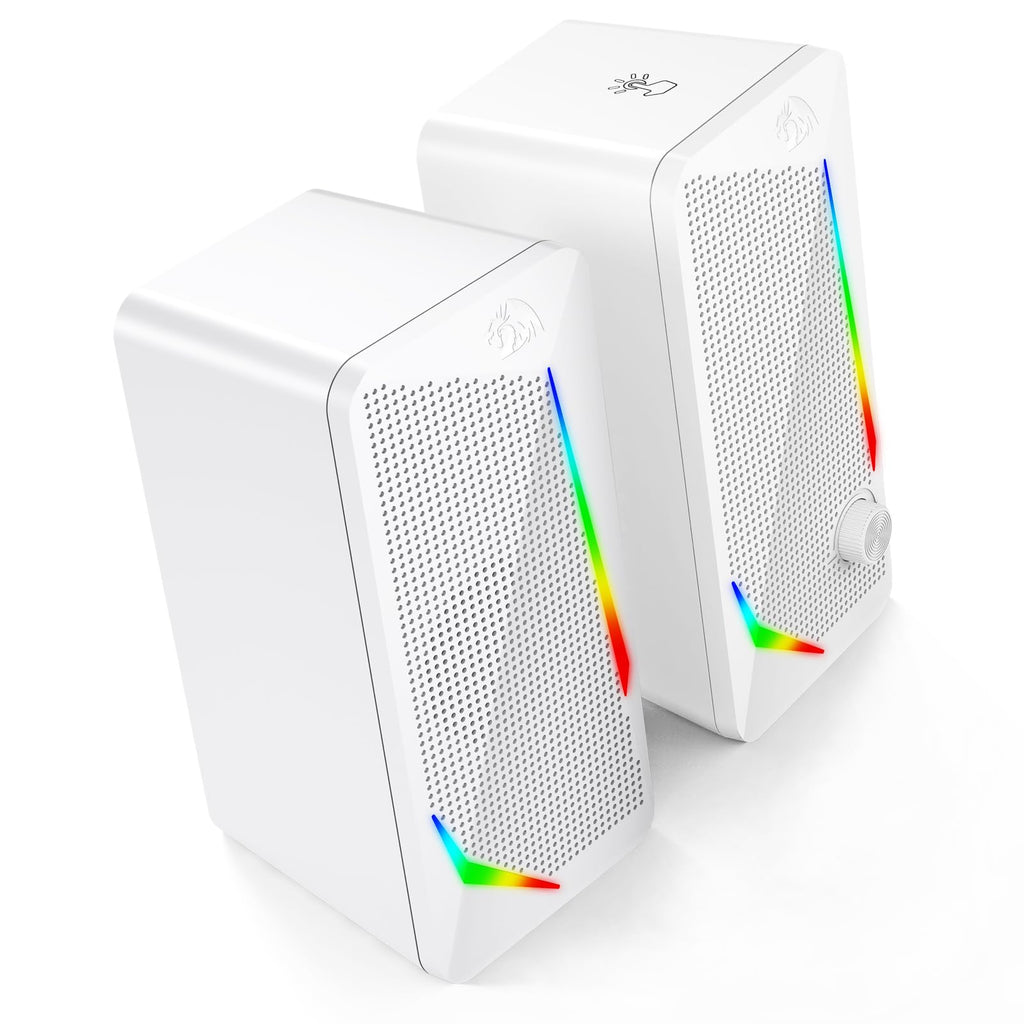 Redragon GS510 RGB Desktop Speakers, 2.0 Channel PC Computer Speaker