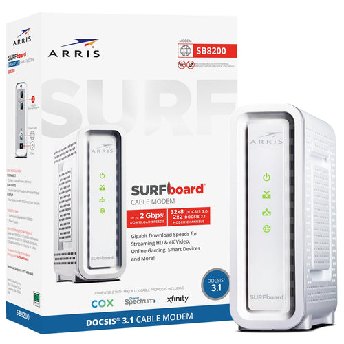 ARRIS SURFboard SB8200 DOCSIS 3.1 Multi‑Gig Cable Modem