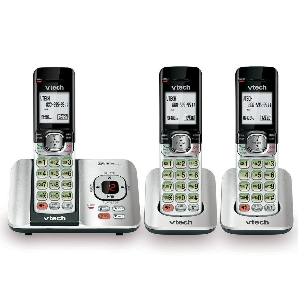 VTech CS6719-16 DECT 6.0 Phone with Caller ID/Call Waiting, 1 Cordless Handset, Red