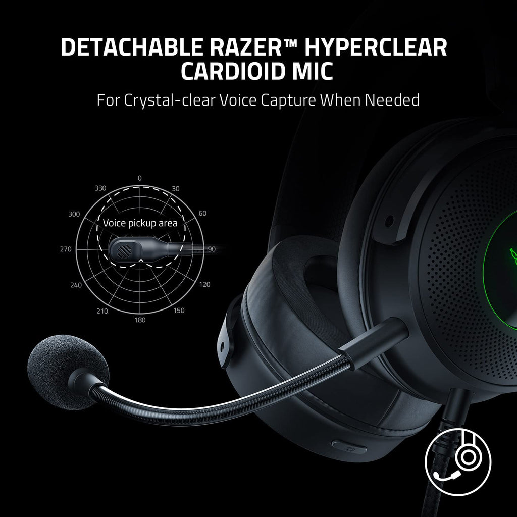 Razer Kraken V3 X Wired USB Gaming Headset: Lightweight Build