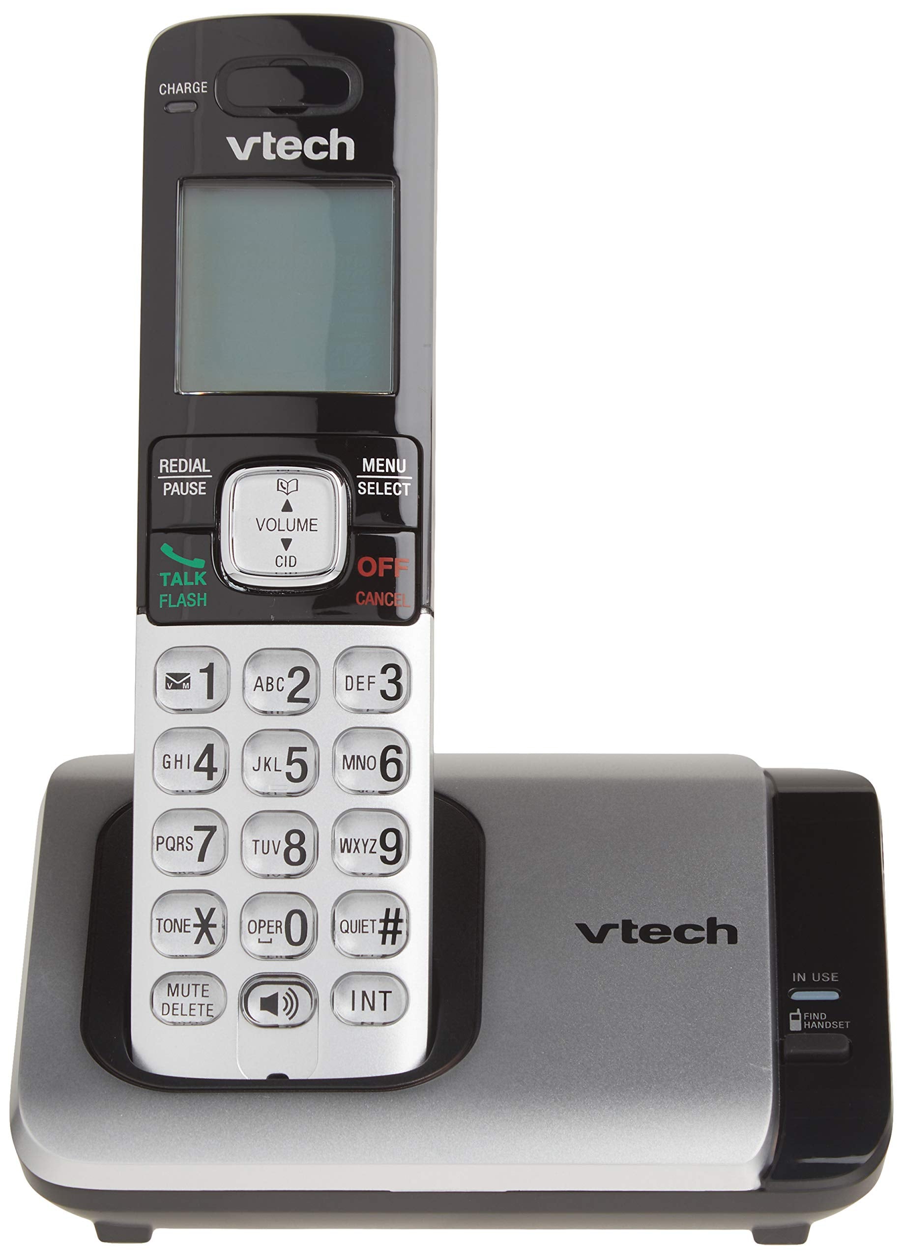 VTech CS6719-16 DECT 6.0 Phone with Caller ID/Call Waiting, 1 Cordless Handset, Red