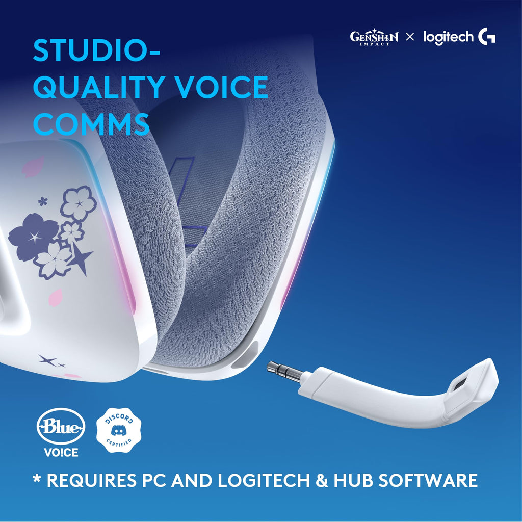 Logitech G733 Lightspeed Wireless Gaming Headset, Suspension Headband