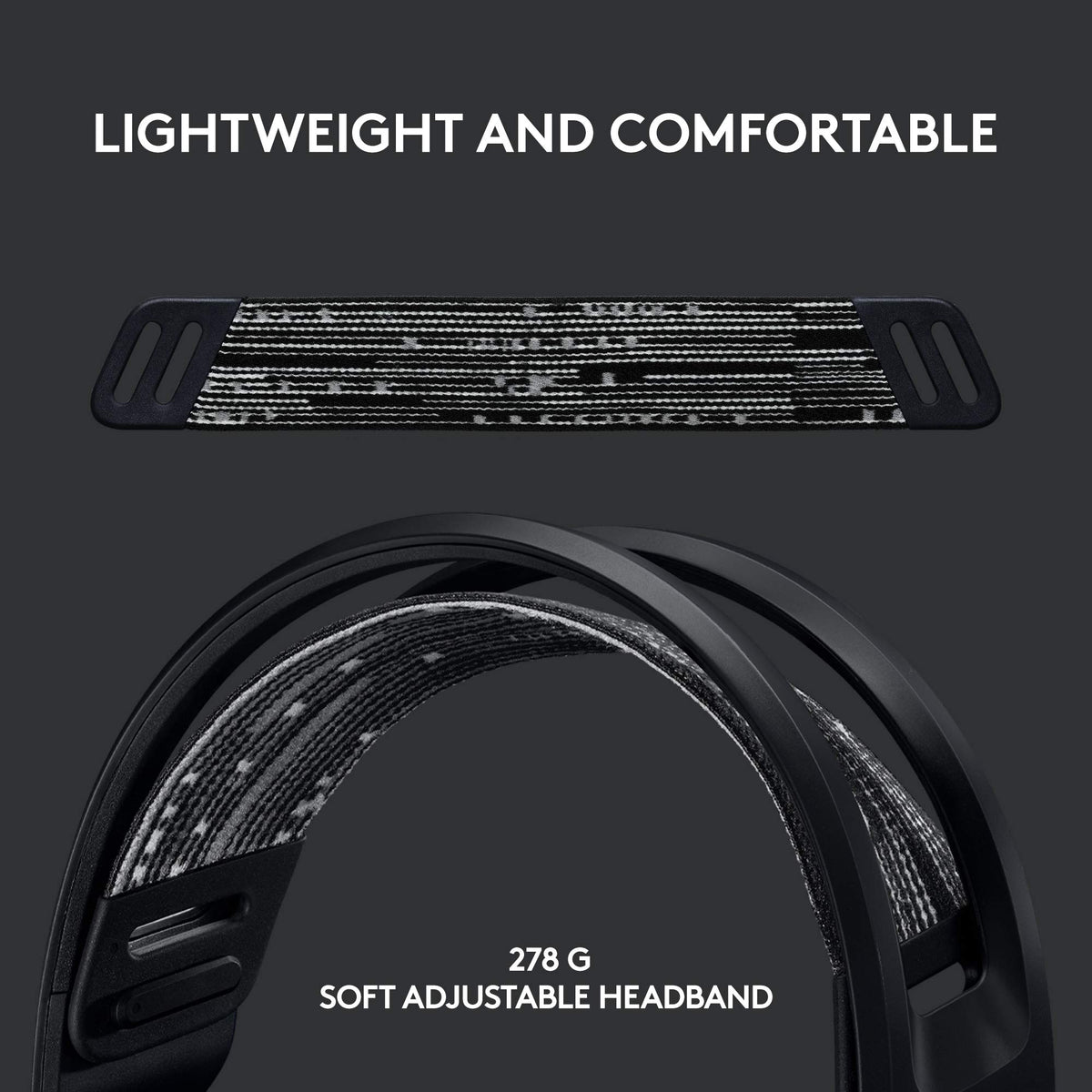 Logitech G733 Lightspeed Wireless Gaming Headset, Suspension Headband