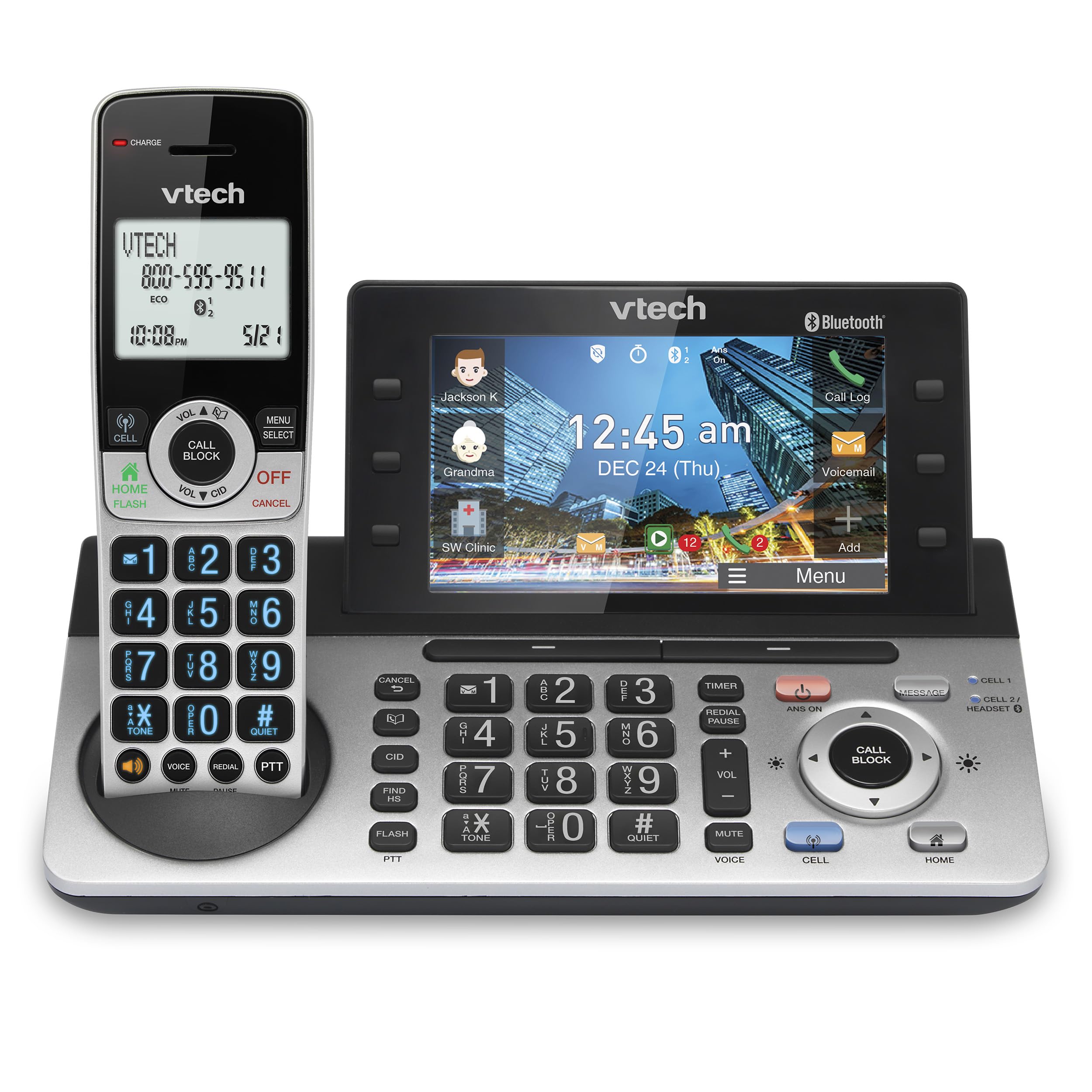 VTech IS8251-3 Business Grade 3-Handset Expandable Cordless Phone for Home Office