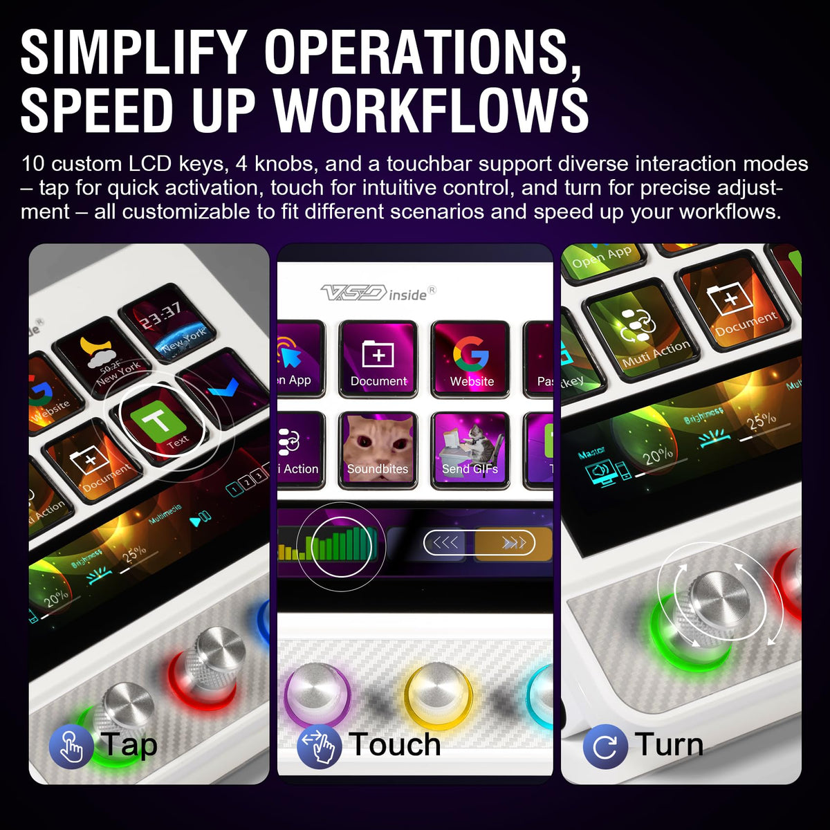 Macro Pad, Streaming Deck Stream Controller Soundboard Keypad, Programmable Keys