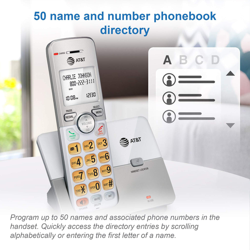 AT&T EL51203 DECT 6.0 2-Handset Cordless Phone