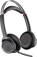 Plantronics - Voyager Focus UC (Poly) - Bluetooth Dual-Ear (Stereo) Headset with Boom Mic