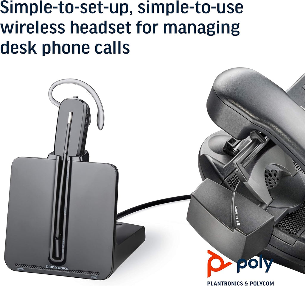 Plantronics - CS540 Wireless DECT Headset (Poly) - Single Ear (Mono) Convertible