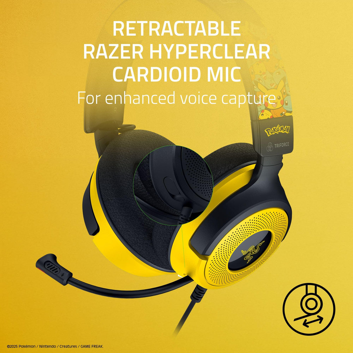 Razer Kraken V4 X Wired Gaming Headset: 40 mm Drivers - Cardioid Mic
