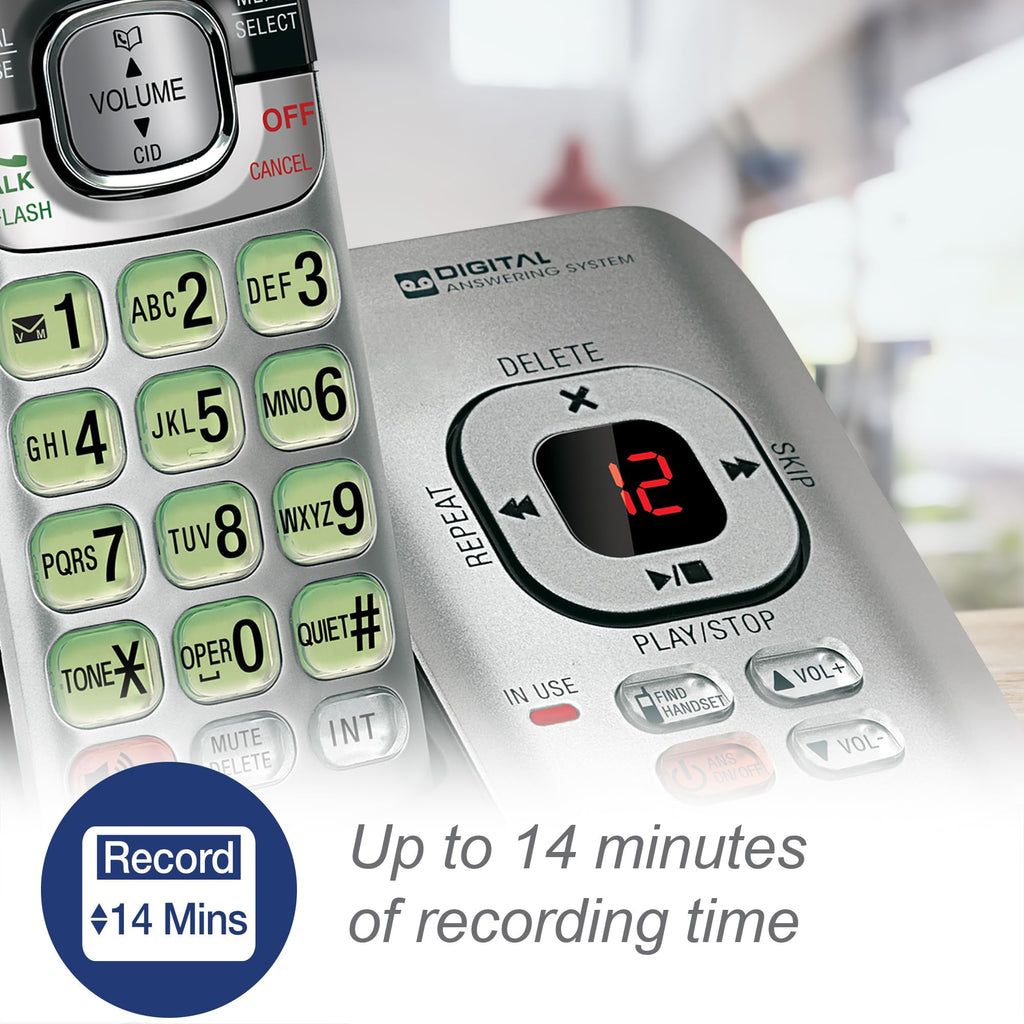 VTech CS6719-16 DECT 6.0 Phone with Caller ID/Call Waiting, 1 Cordless Handset, Red