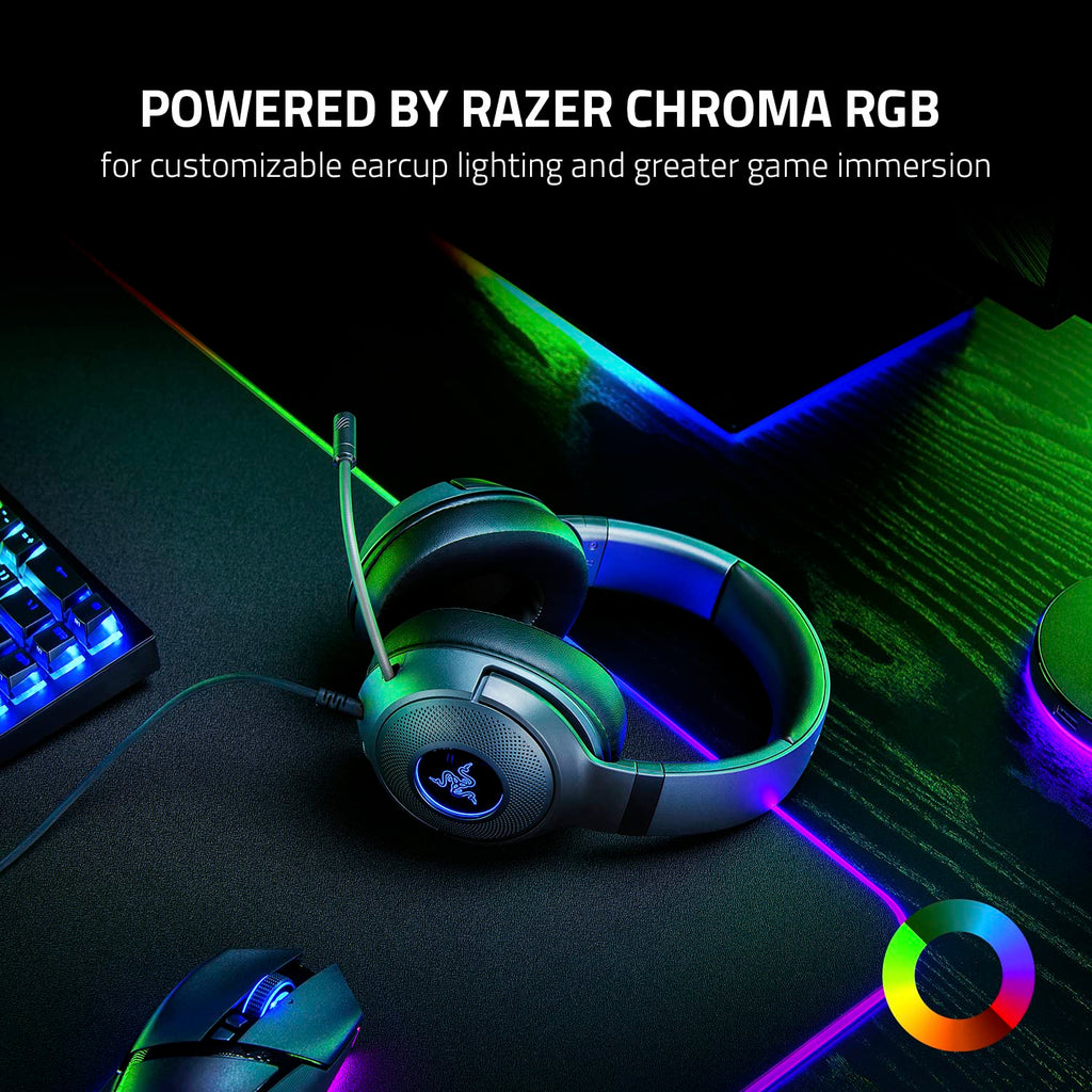 Razer Kraken V3 X Wired USB Gaming Headset: Lightweight Build