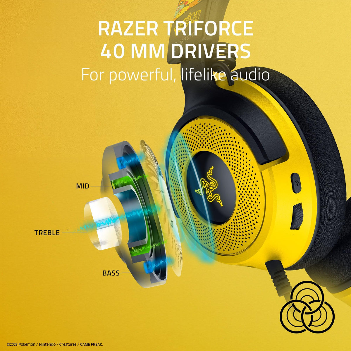 Razer Kraken V4 X Wired Gaming Headset: 40 mm Drivers - Cardioid Mic