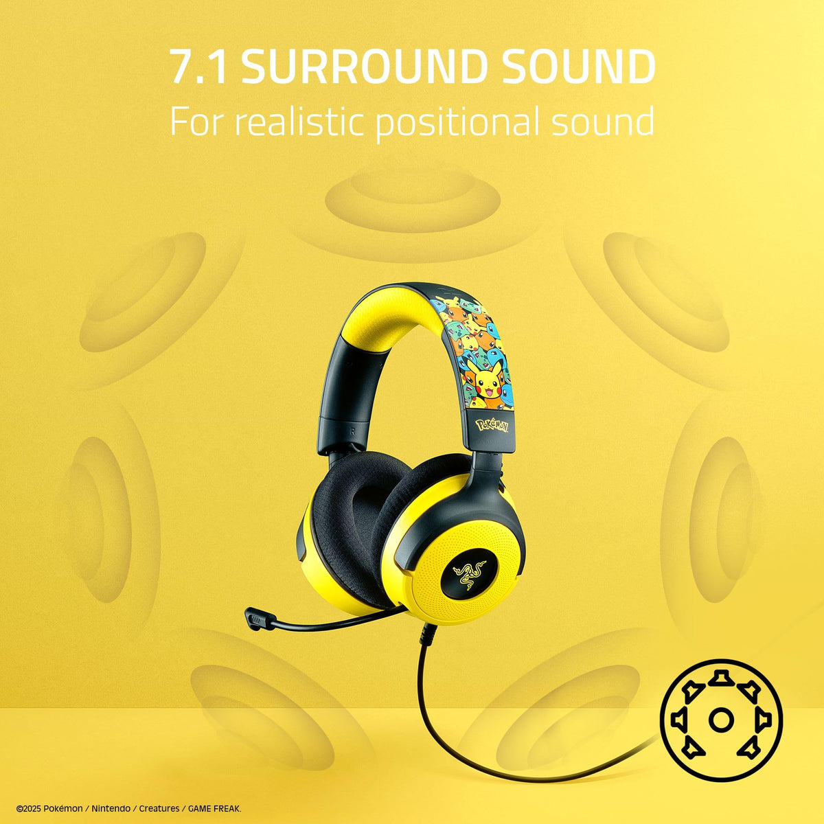 Razer Kraken V4 X Wired Gaming Headset: 40 mm Drivers - Cardioid Mic