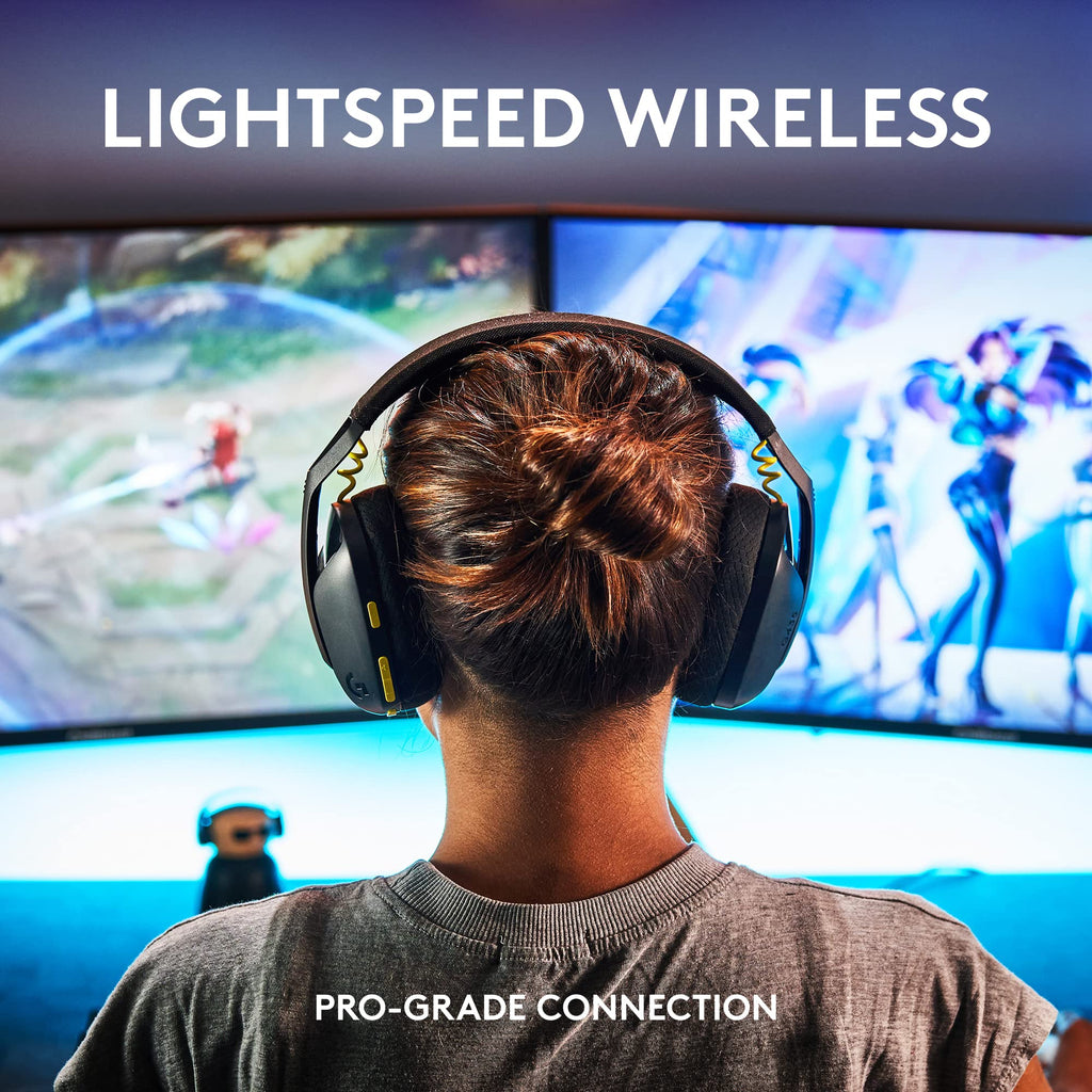Logitech G435 Lightspeed & Bluetooth Wireless Gaming Headset - Lightweight Over-Ear