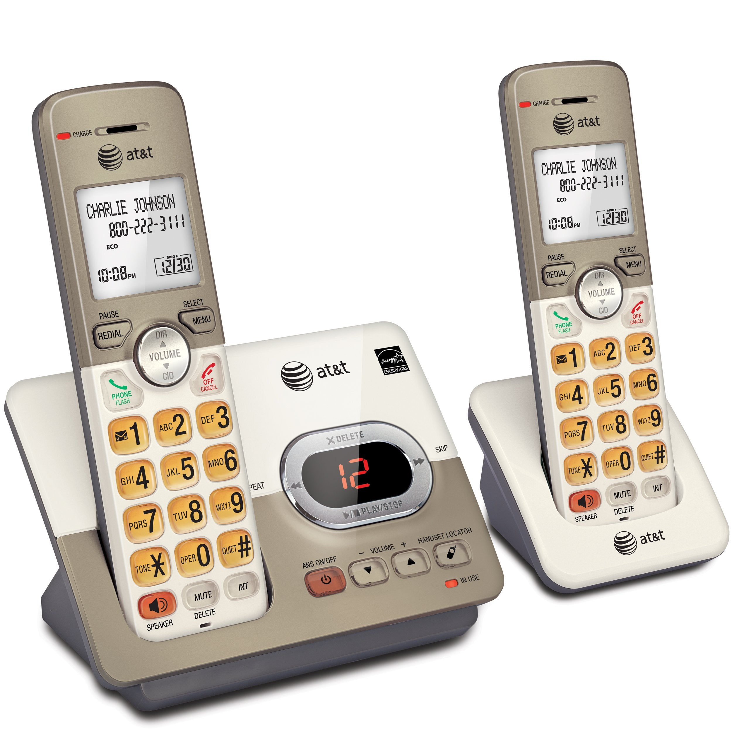 AT&T EL51203 DECT 6.0 2-Handset Cordless Phone